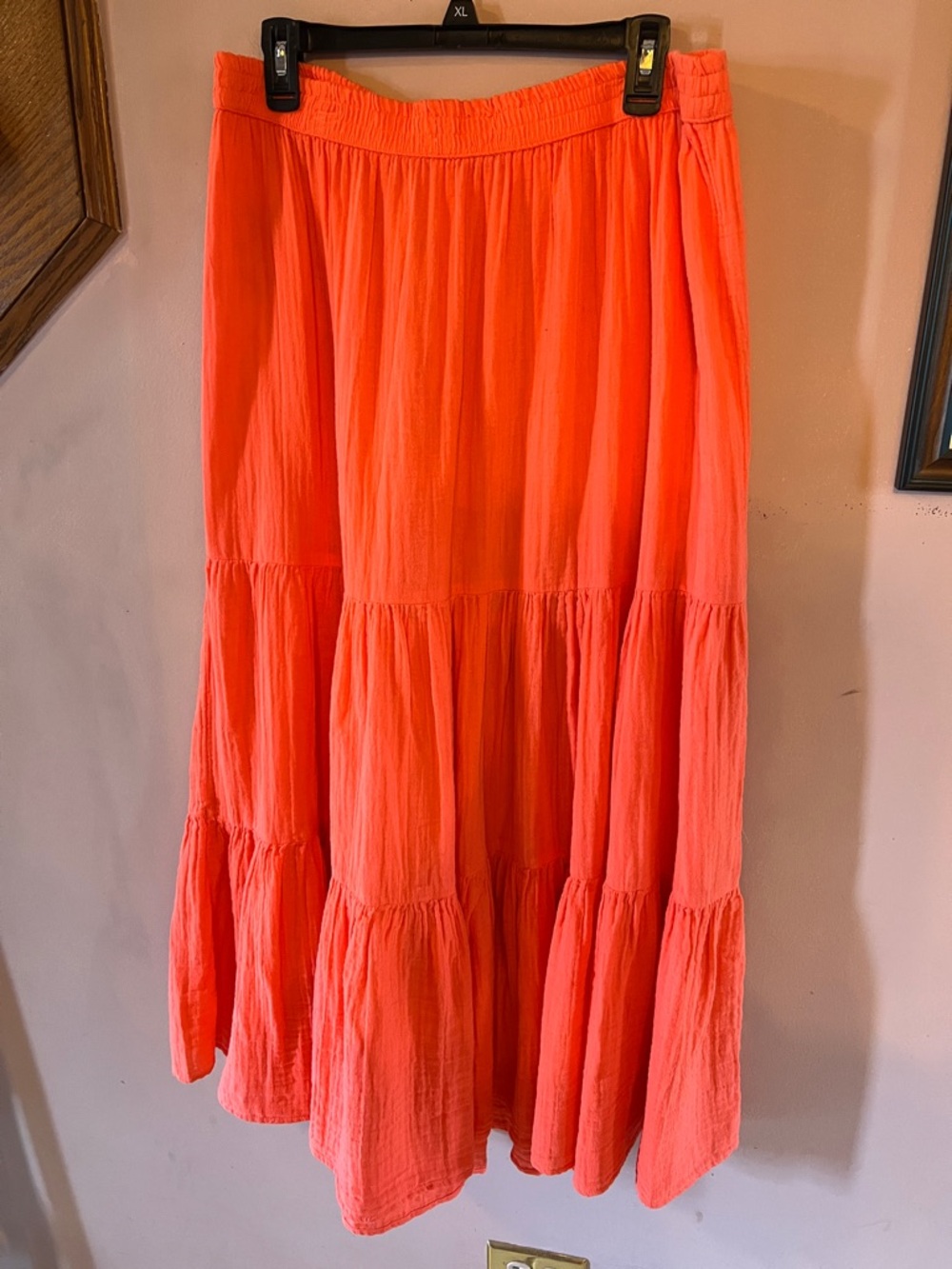 Sonoma women’s tiered cotton maxi skirt, size XL.